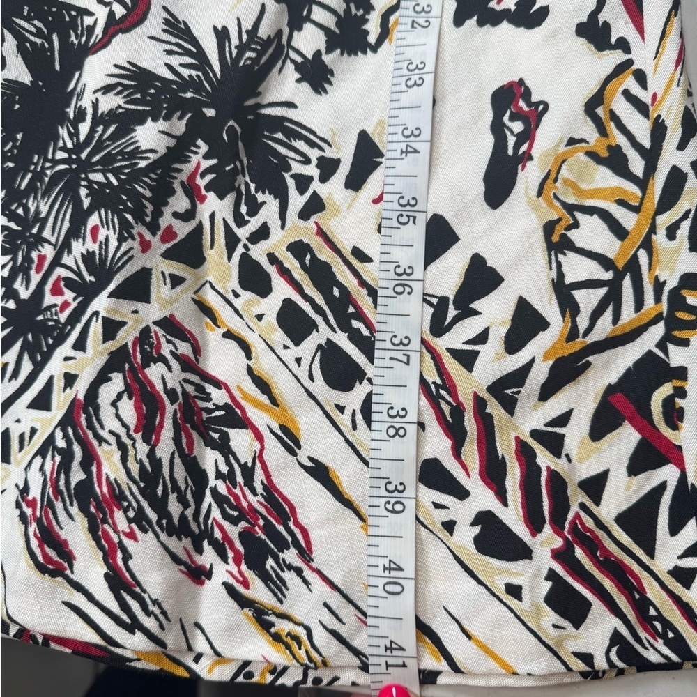 Alexandra Bartlett Linen Blend Tropical Sailboat Dress 12 Coastal Grandma Resort - Picture 9 of 11